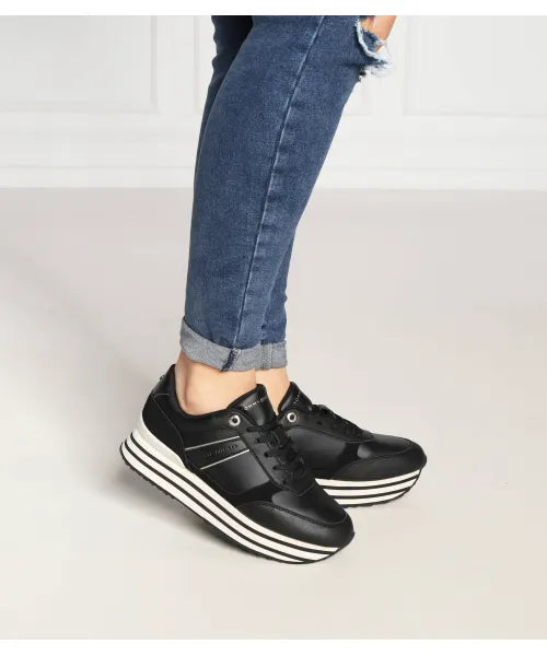 Tommy Hilfiger Platform Stripes Trainer Ladies Sneaker