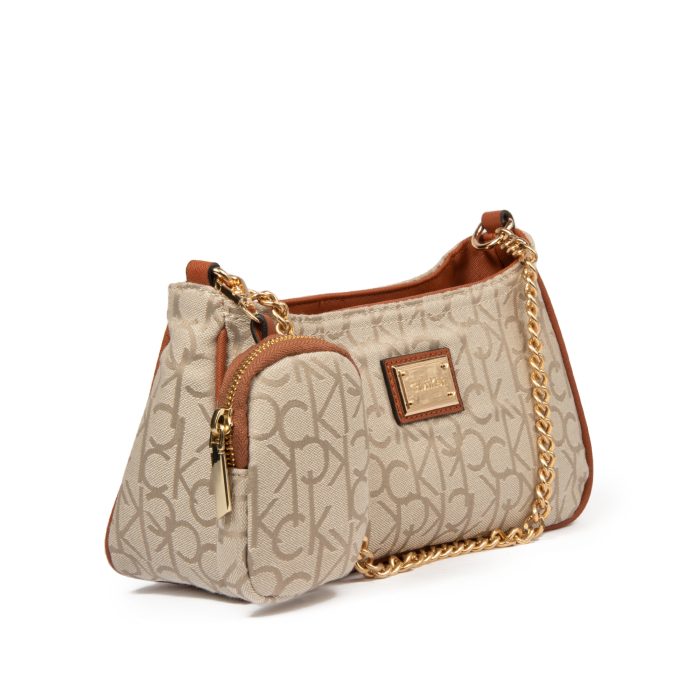 Calvin Klein Two-way Bag Beige (24x14x10)