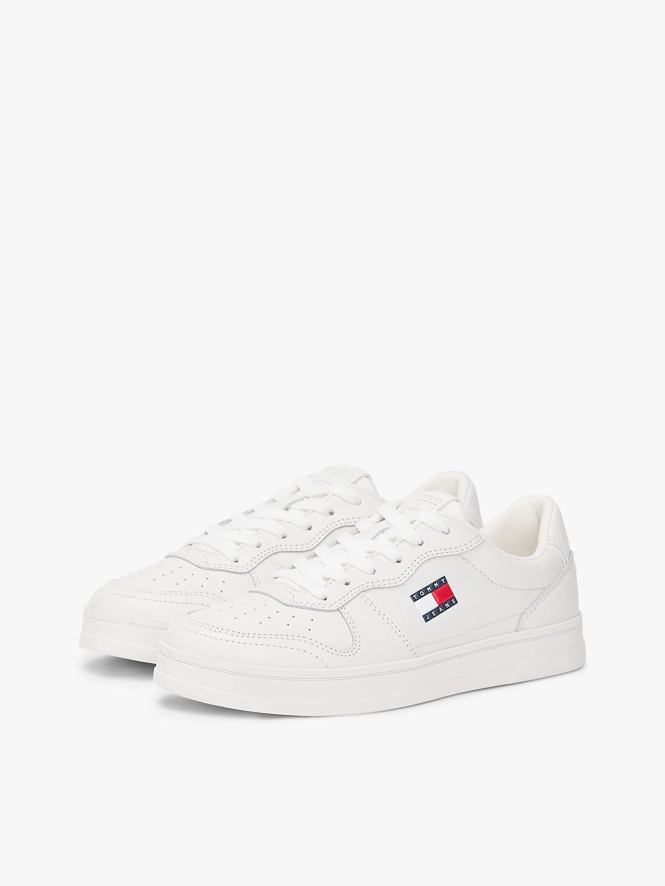 Tommy Hilfiger  Greenwich Leather Contrast Heel Trainers
