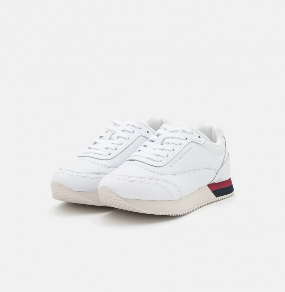 Tommy Hilfiger Women's Lux Leather Sneaker Runner