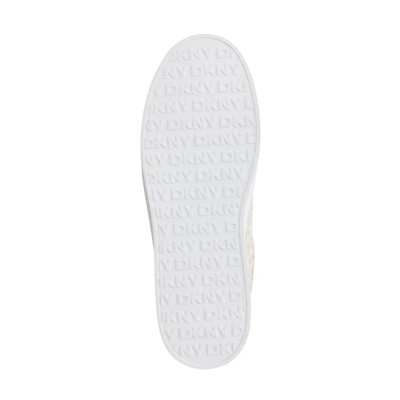 DKNY Maben Mono Lace-Up Sneaker Women - BEG